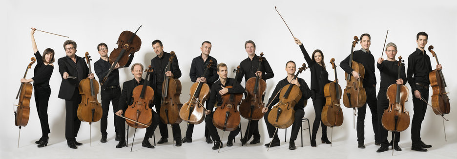Die 12 Cellisten der Berliner Philharmoniker. Foto: © Peter Adamik