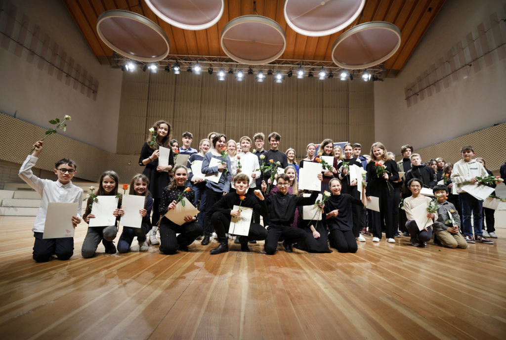 Jugendmusikwettbewerb "Jugend musiziert", an der Universität der Künste, veranstaltet vom Landesmusikrat Berlin, Siegerehrung