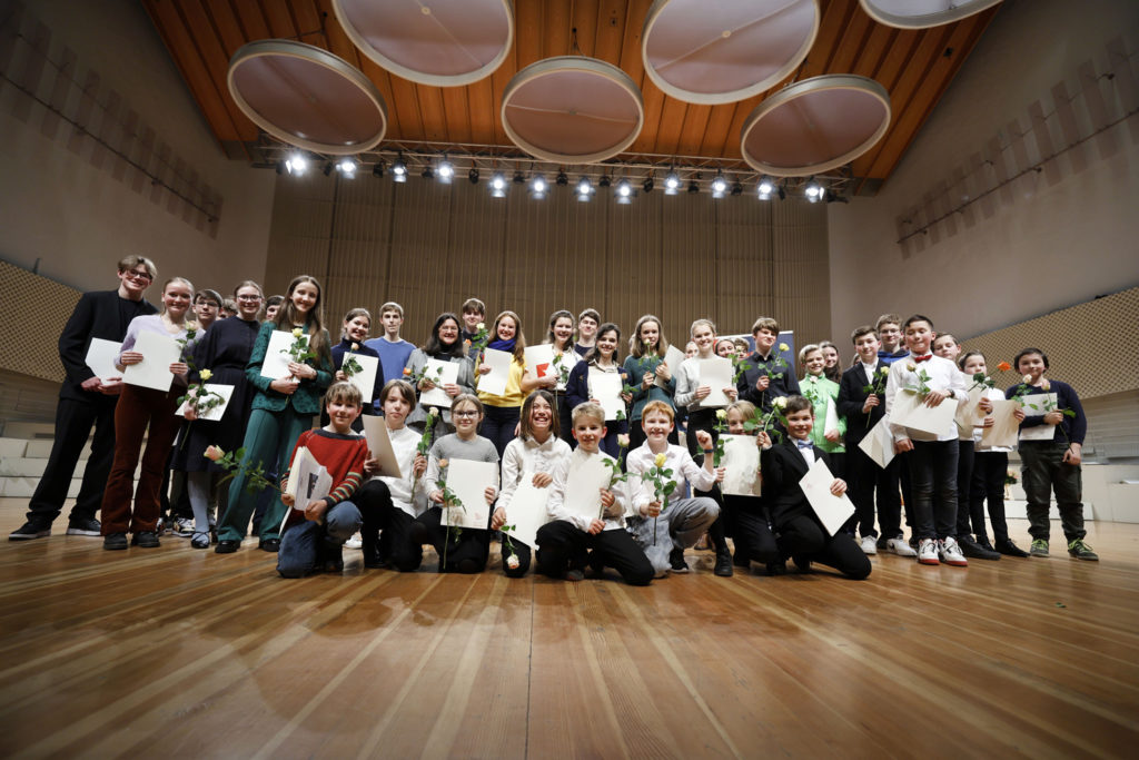 Jugendmusikwettbewerb "Jugend musiziert", an der Universität der Künste, veranstaltet vom Landesmusikrat Berlin, Siegerehrung