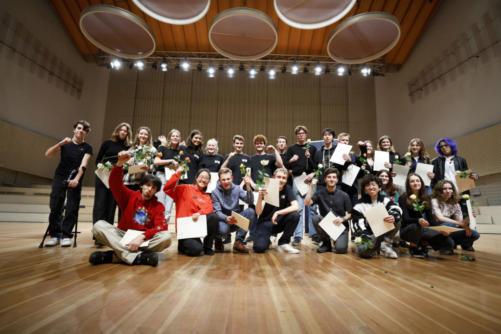 Jugendmusikwettbewerb "Jugend musiziert", an der Universität der Künste, veranstaltet vom Landesmusikrat Berlin, Siegerehrung