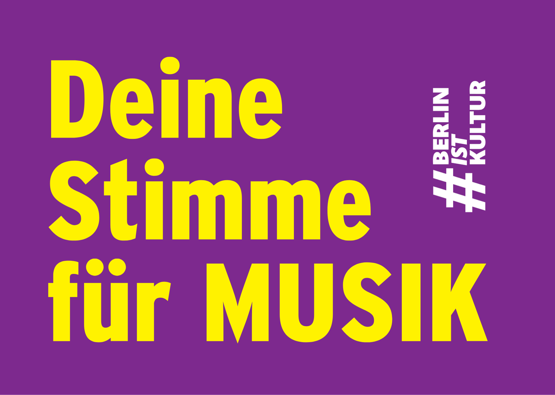 Deine Stimme für MUSIK